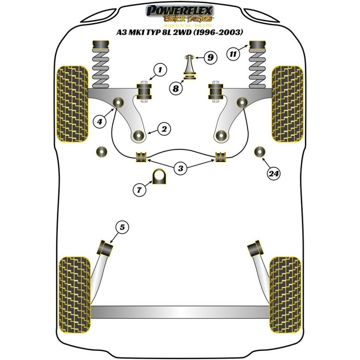 Powerflex Silentblock Powerflex Pff85-420R Engine Support