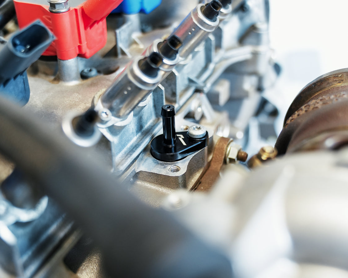 Billet Coolant Oulet - Фланец за охладителната течност от фрезован алуминии