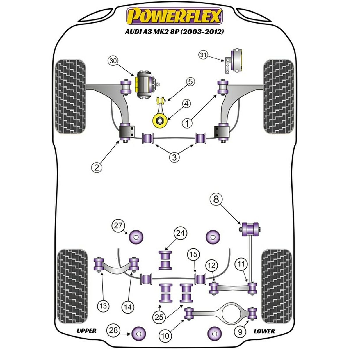 Powerflex Silentblock Powerflex Pff85-530 Transmission Shaft