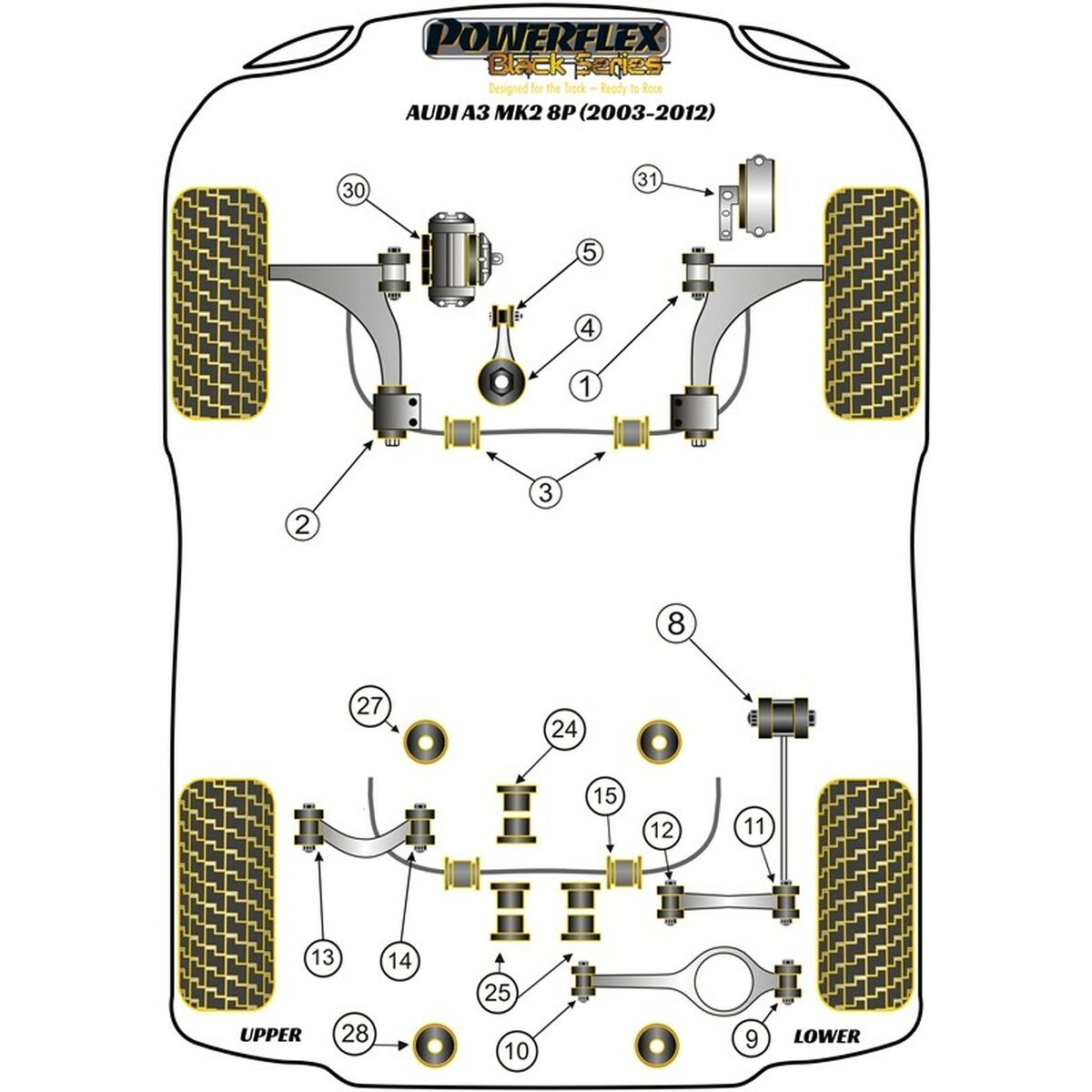 Powerflex Silentblock Powerflex Pff85-530 Transmission Shaft