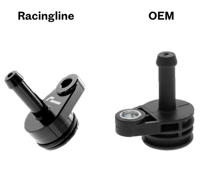 Racingline Billet Coolant Oulet - Фланец за охладителната течност от фрезован алуминии